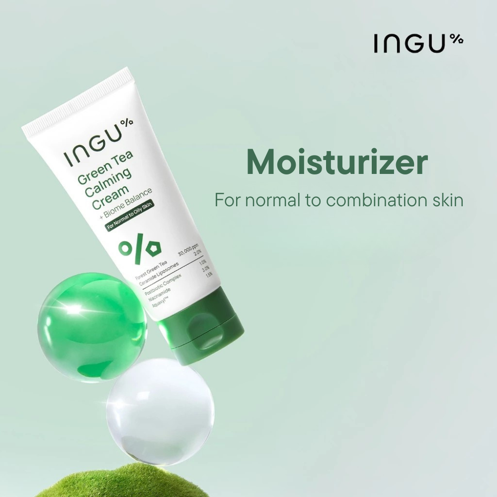 INGU Green Tea Calming Cream + Biome Balance