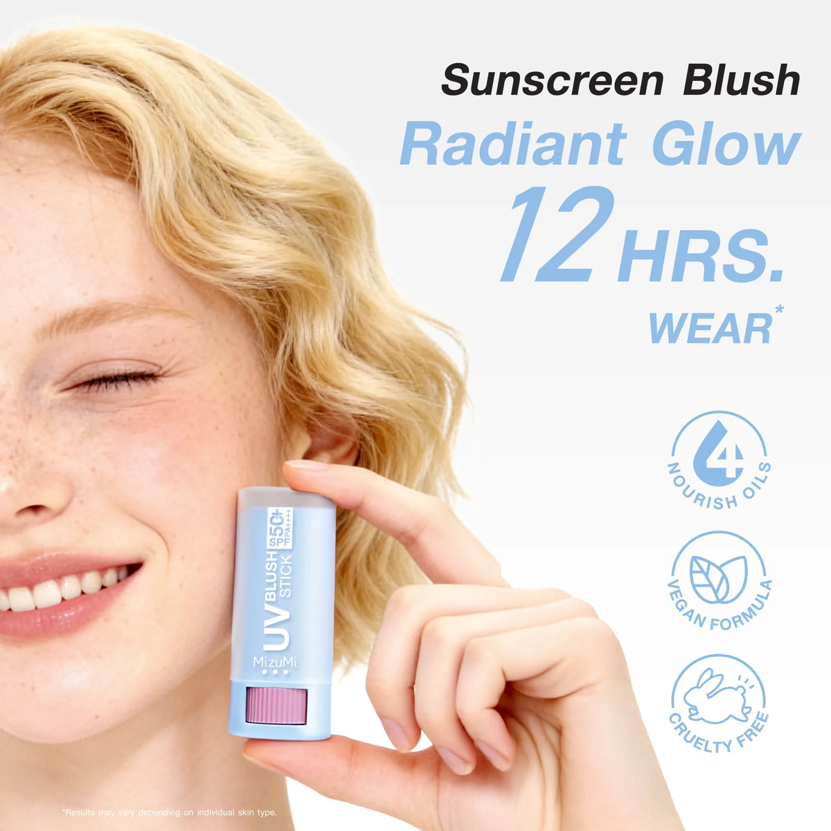 MizuMi UV Blush Stick SPF50+ PA++++ 4g
