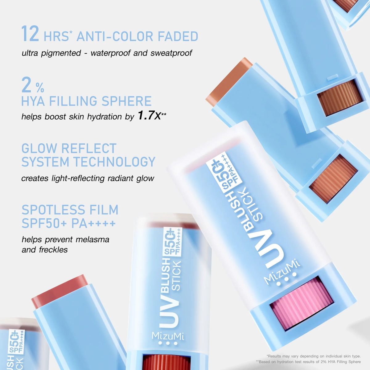 MizuMi UV Blush Stick SPF50+ PA++++ 4g