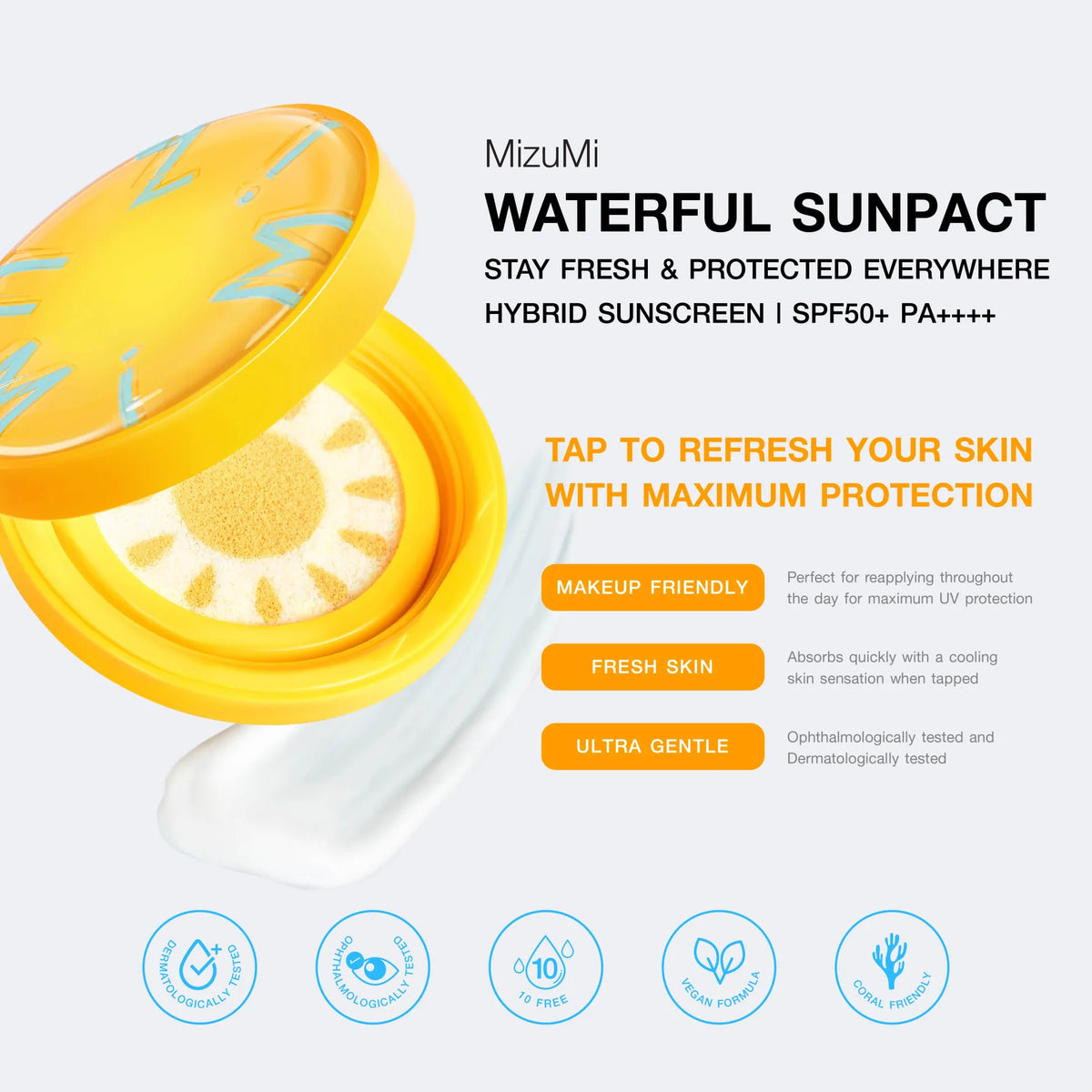 MizuMi Waterful Sun Pact SPF50+ PA++++ 10g