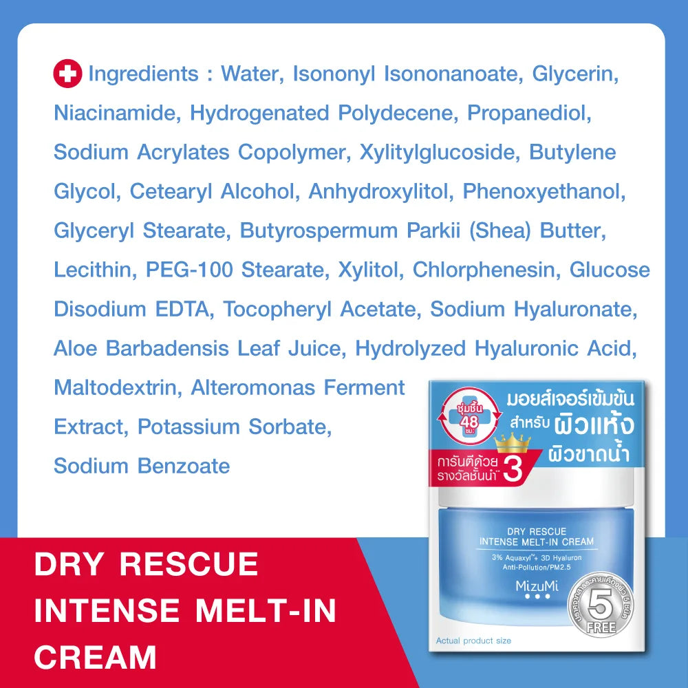 MizuMi Dry Rescue Intense Melt-In Cream 45ml