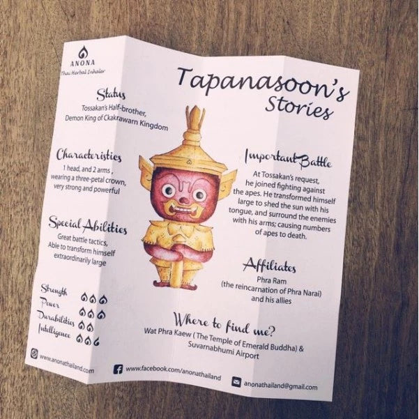 Thai Herbal Inhaler – Wintergreen (Red Yaksha Design)