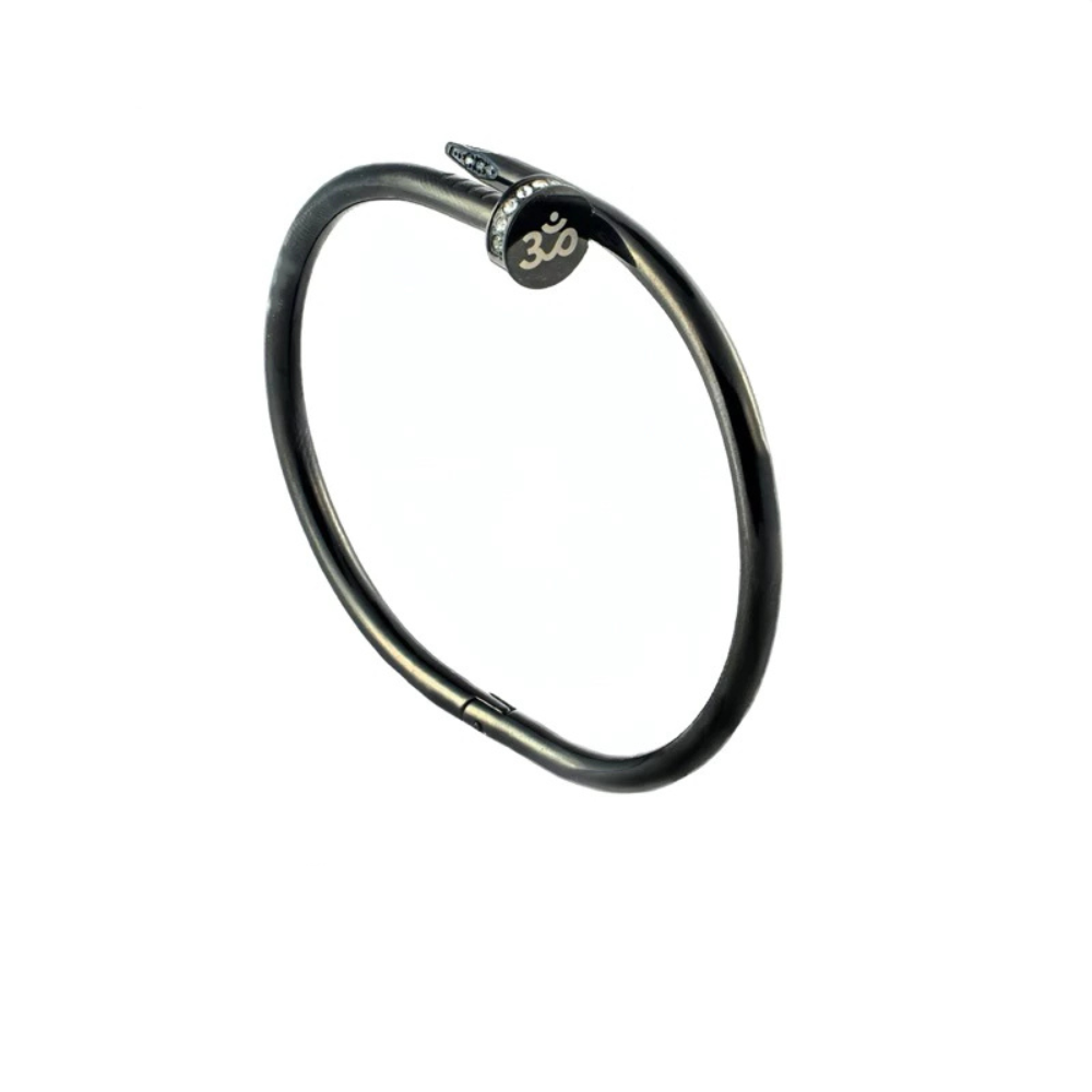 Ganesha Bangle — Gold, Black & Rose Tusk Designs