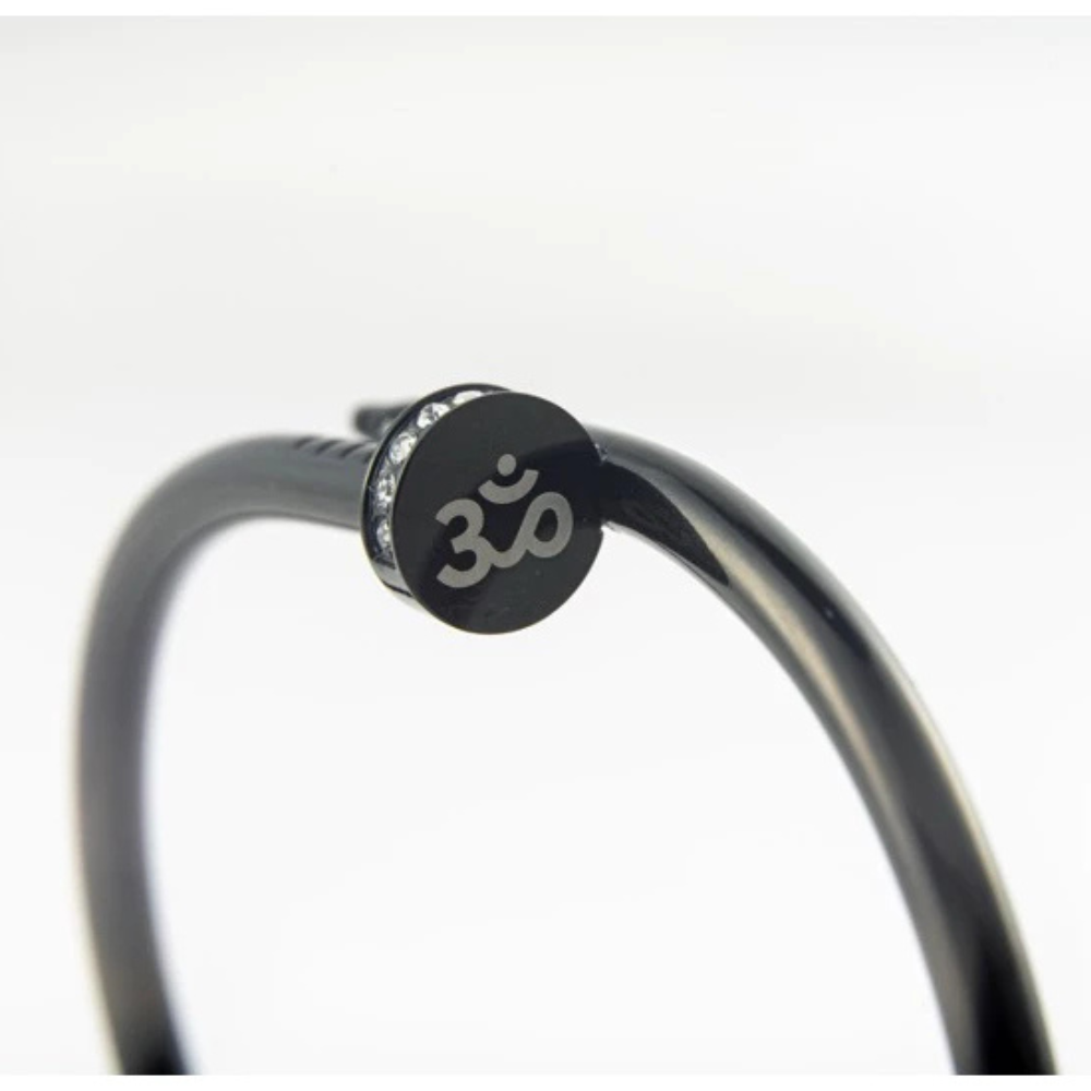 Ganesha Bangle — Gold, Black & Rose Tusk Designs