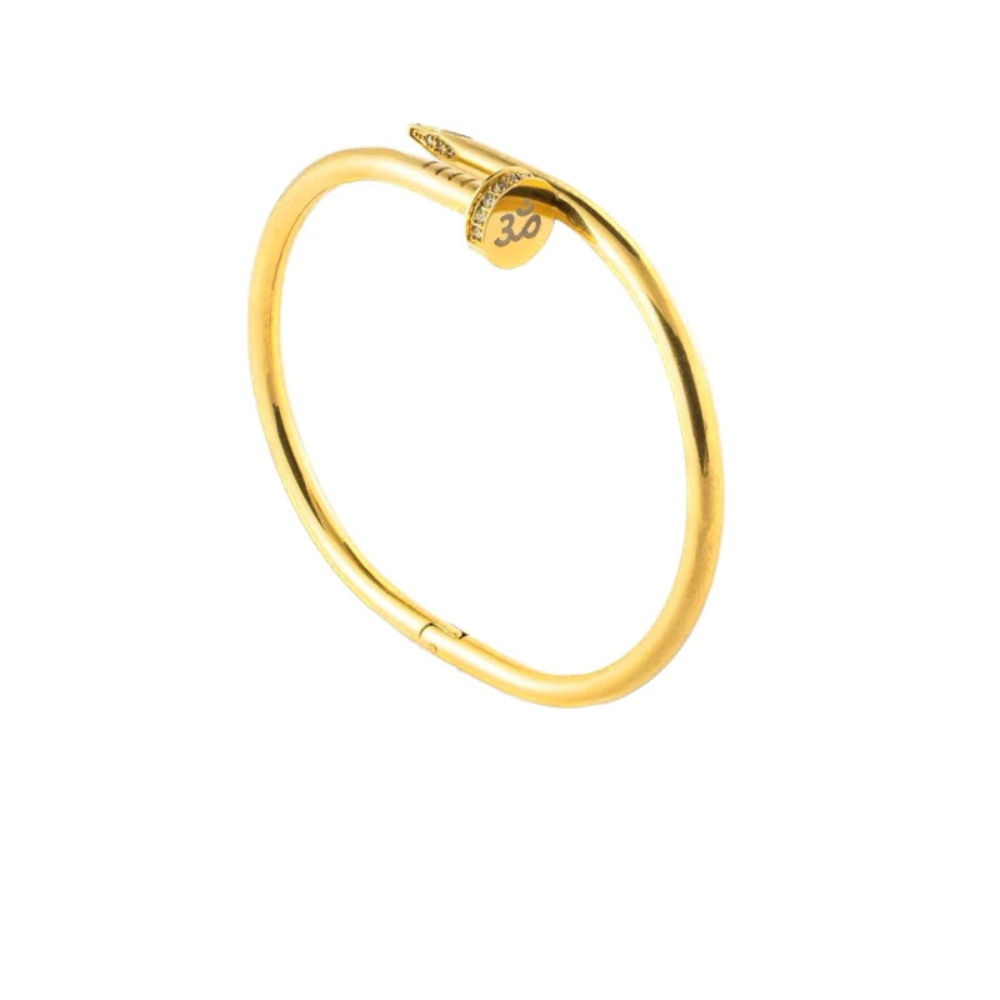 Ganesha Bangle — Gold, Black & Rose Tusk Designs