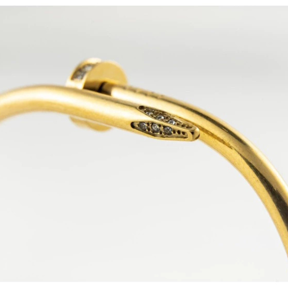 Ganesha Bangle — Gold, Black & Rose Tusk Designs