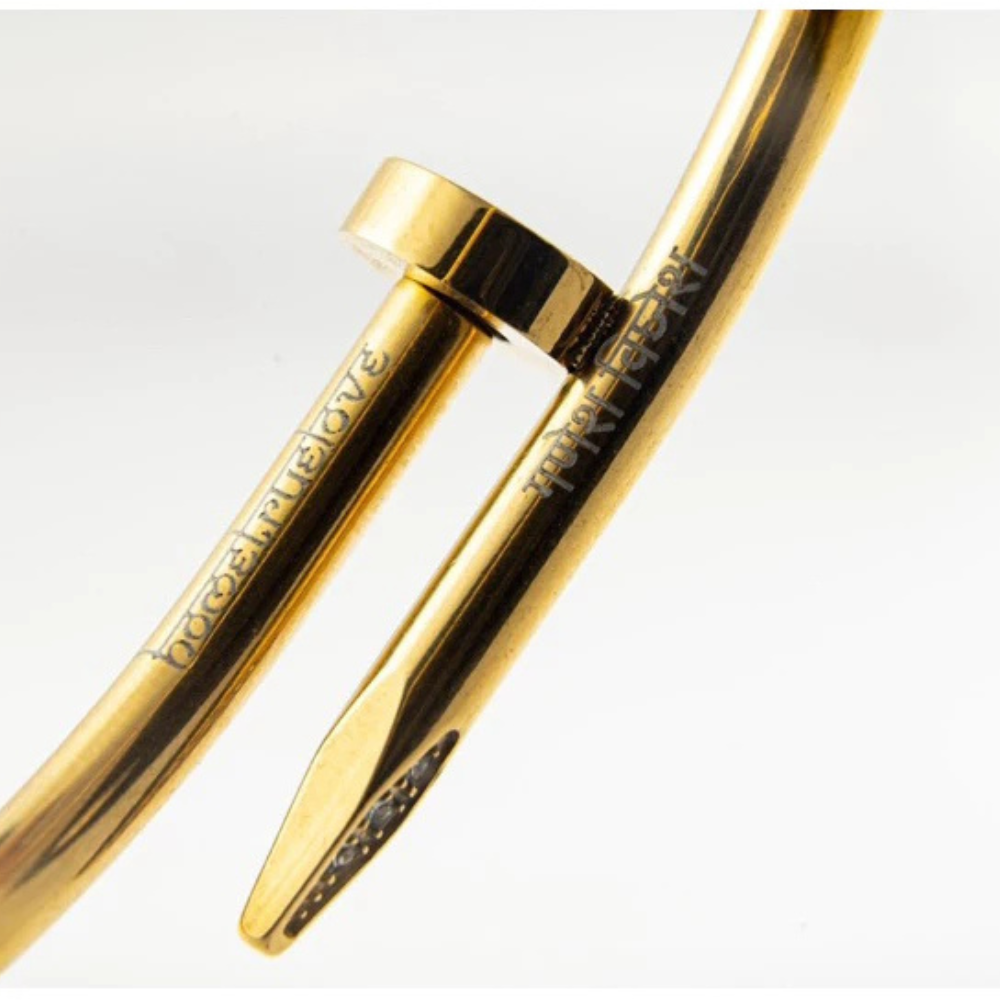 Ganesha Bangle — Gold, Black & Rose Tusk Designs