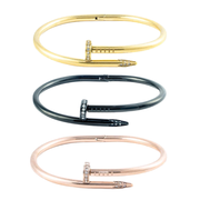Ganesha Bangle — Gold, Black & Rose Tusk Designs