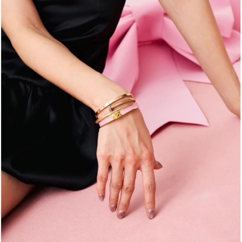 Ganesha Bangle — Gold, Black & Rose Tusk Designs