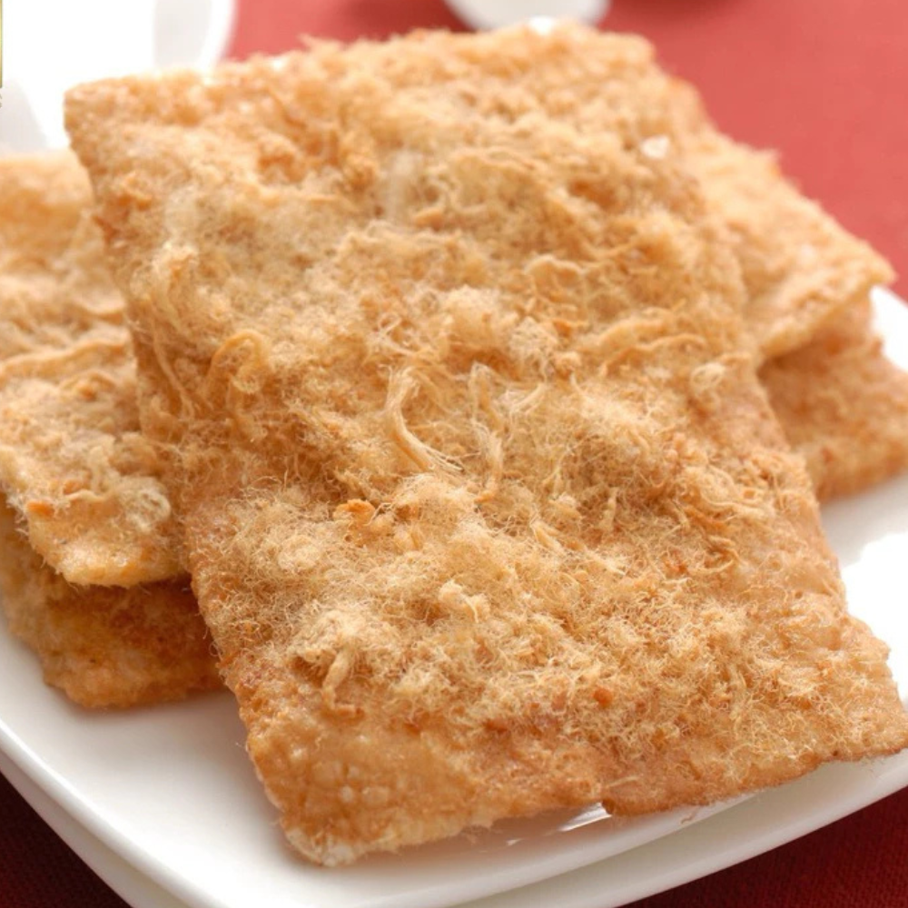 Thai Rice Crackers with Pork Floss – Crispy Premium Snack (80 g)