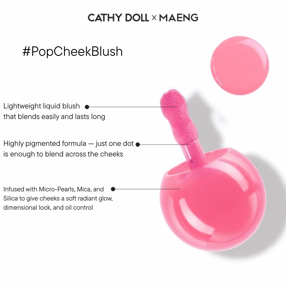 Cathy Doll x Maeng Dot Pop Liquid Blush 4g