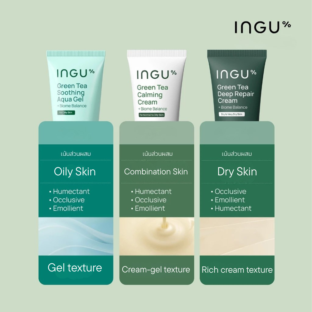 INGU Green Tea Calming Cream + Biome Balance
