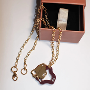 PIPATCHARA Aqua Necklace Gold (Violet)