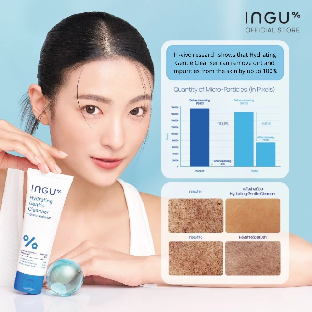 INGU Hydrating Gentle Cleanser + Biome Balance