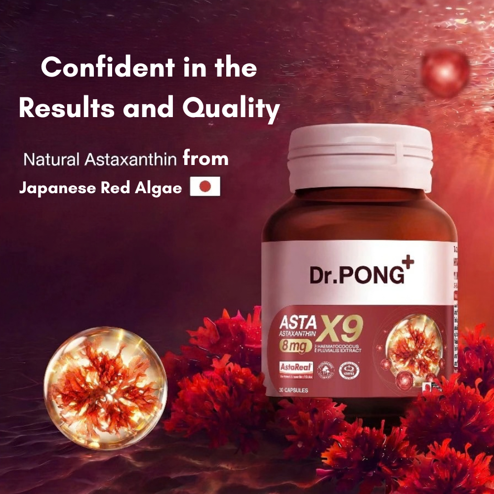 Dr.PONG ASTAX9 with Astaxanthin 8 mg — 30 Capsules
