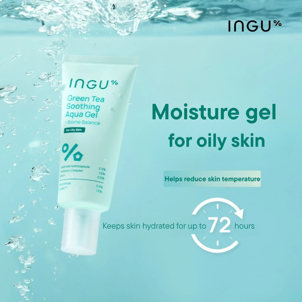 INGU Green Tea Soothing Aqua Gel + Biome Balance