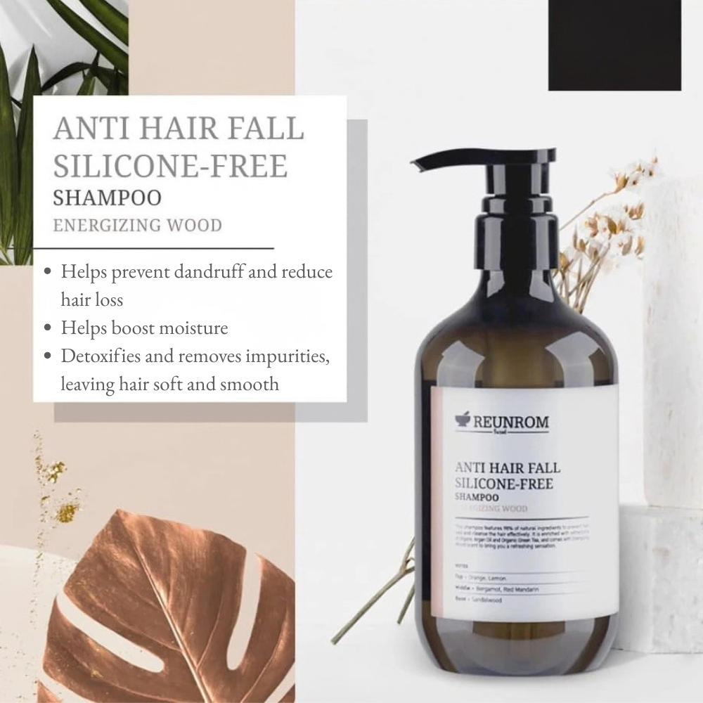 REUNROM Anti Hair Fall Shampoo Energizing Wood 500ml