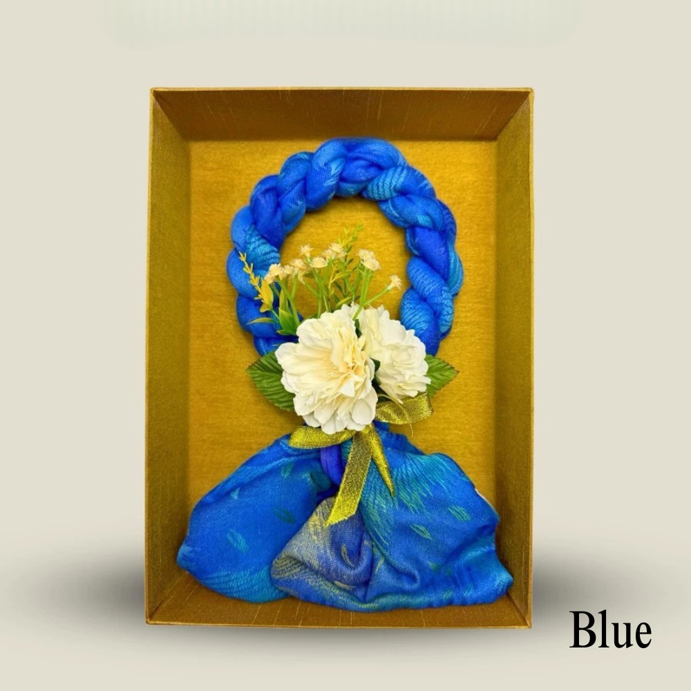 Handmade Scarf Garland Gift Set with Silk Box