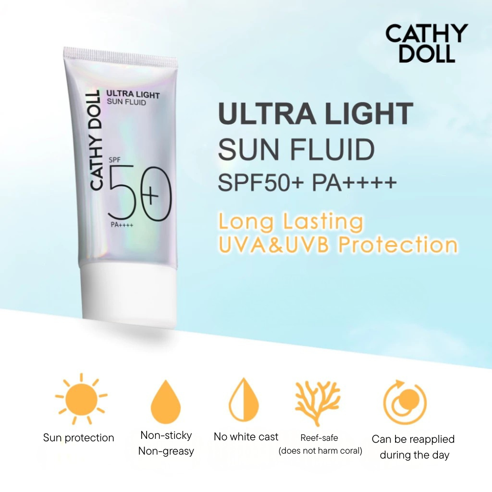 Cathy Doll Ultra Light Sun Fluid SPF50+ PA++++ (40 ml)