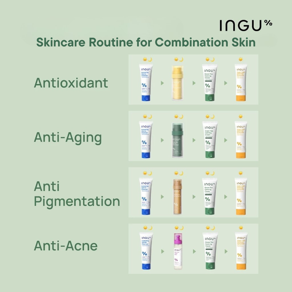 INGU Green Tea Calming Cream + Biome Balance