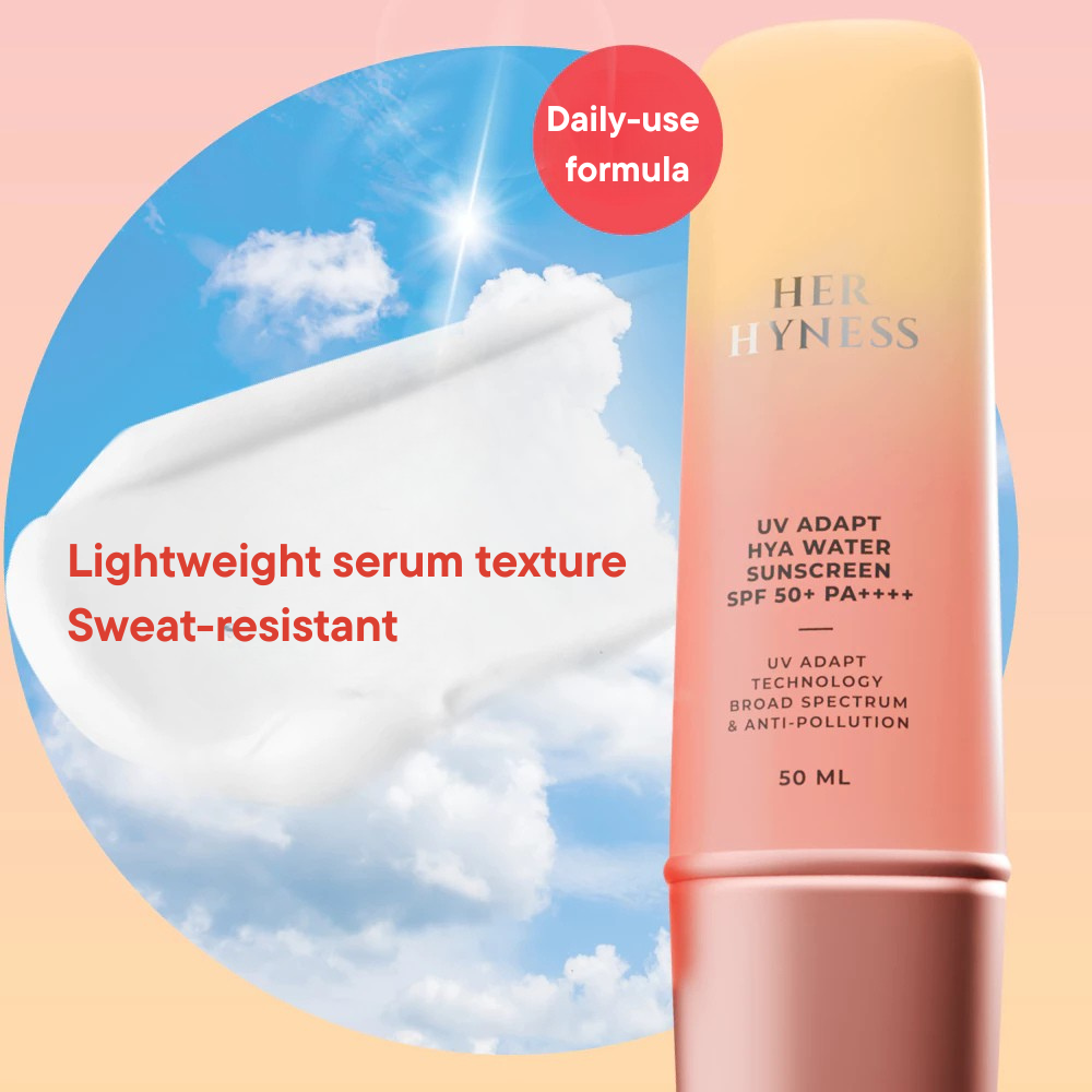 HER HYNESS UV Adapt Hya Water Sunscreen SPF 50+ PA++++ 50 ml