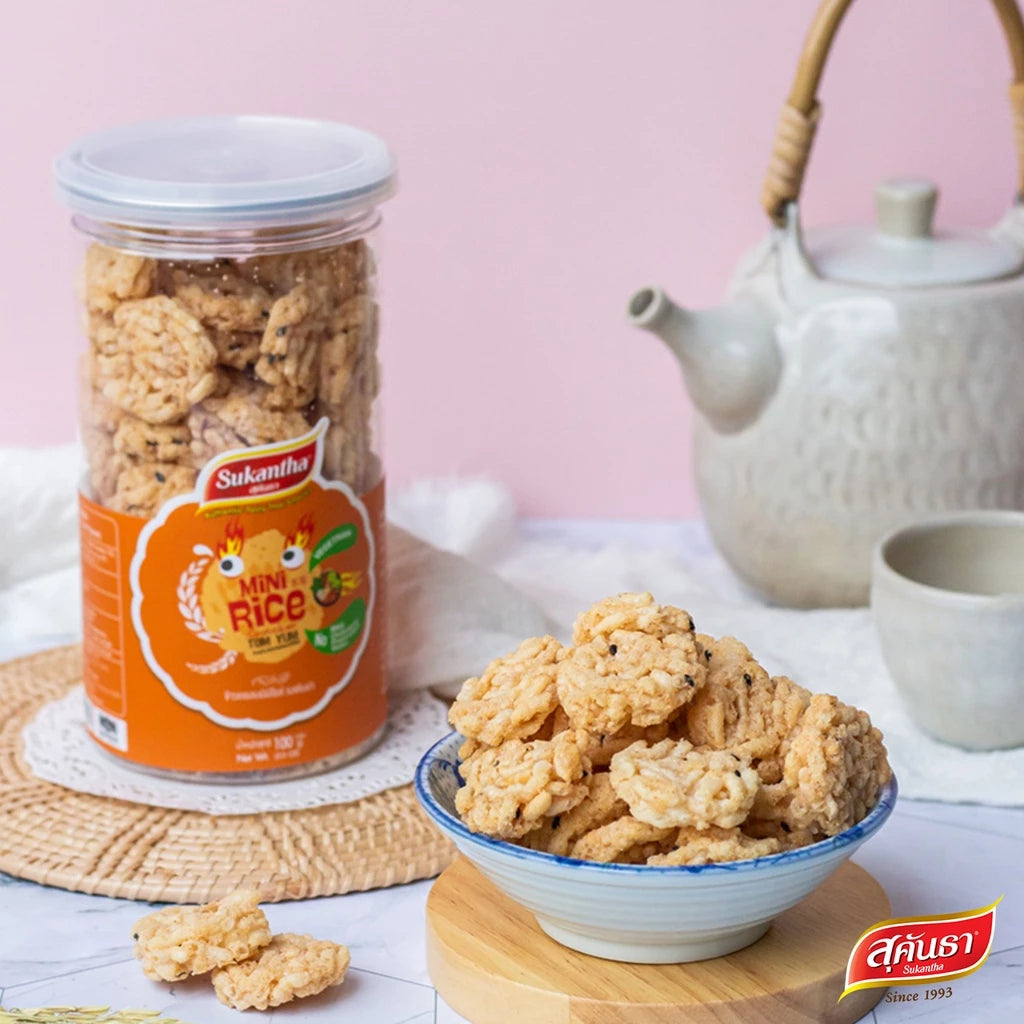 Mini Crispy Rice Snack – Tom Yum Flavor (90 g)