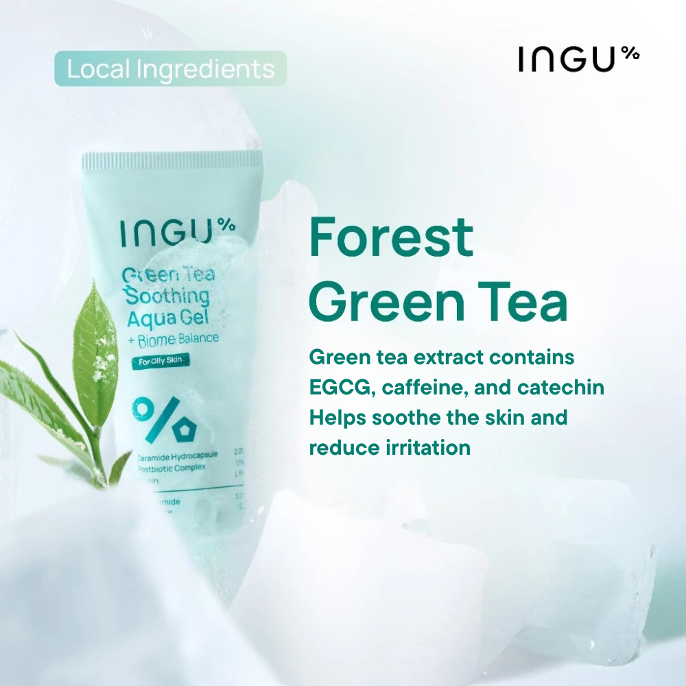INGU Green Tea Soothing Aqua Gel + Biome Balance