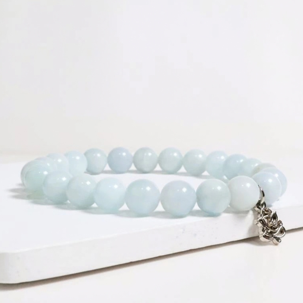Ganesha Aquamarine Bracelet – Calm & Communication