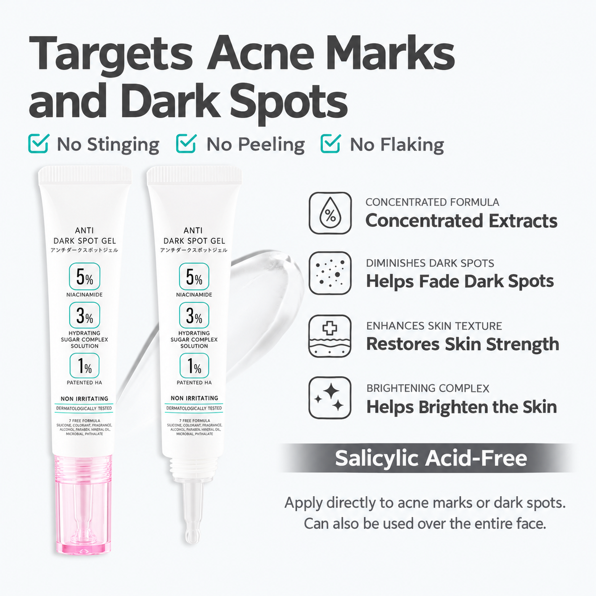 ACCA by Dr.DSP Targeted Care Gels 15g — 3 Formulas