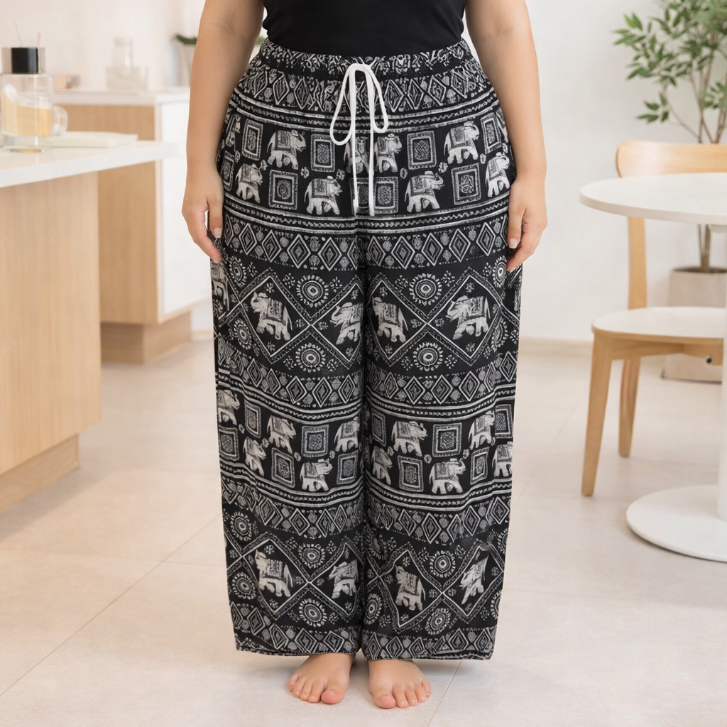 Thai Elephant Pants – Loose Fit, Breathable & Comfortable Plus Size