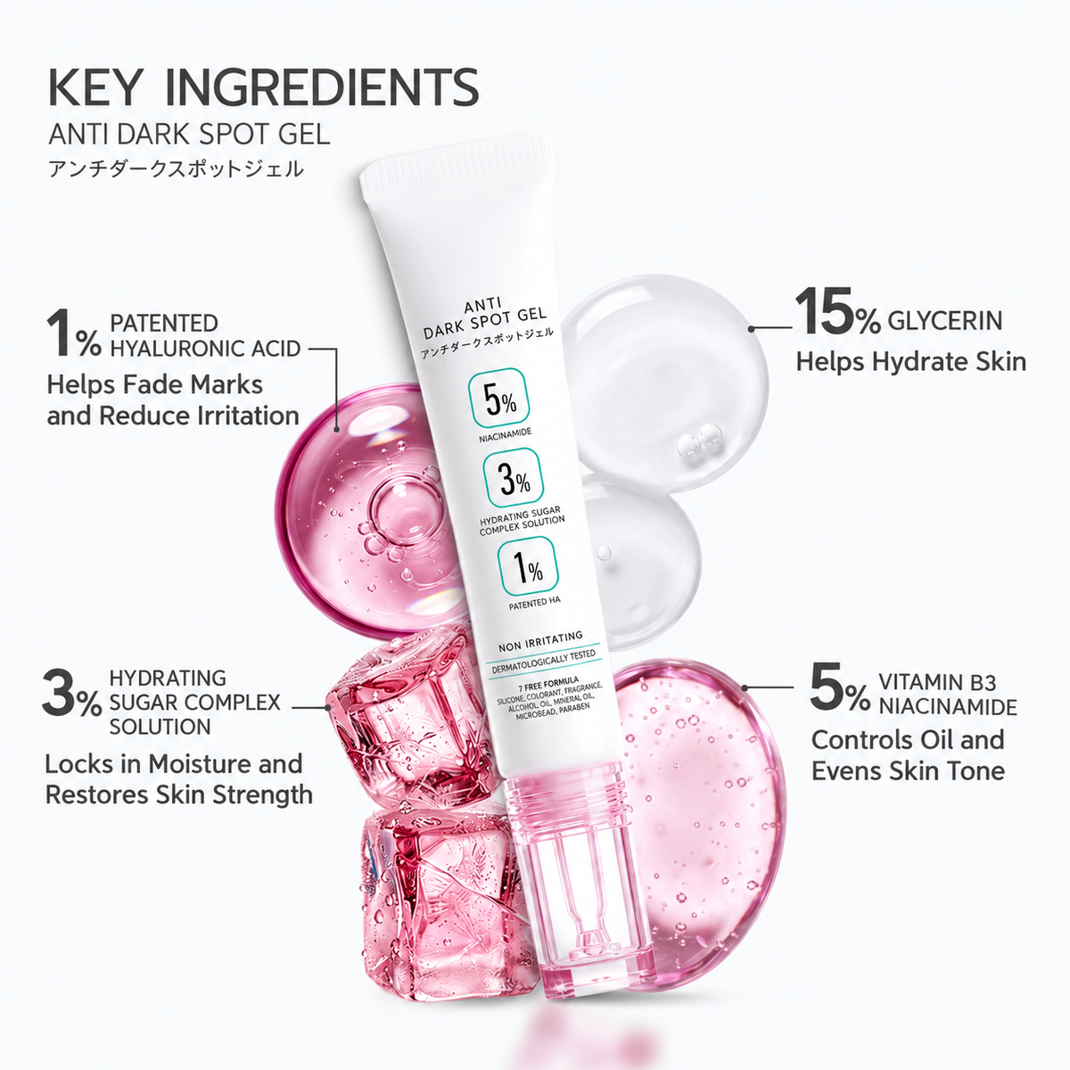 ACCA by Dr.DSP Targeted Care Gels 15g — 3 Formulas