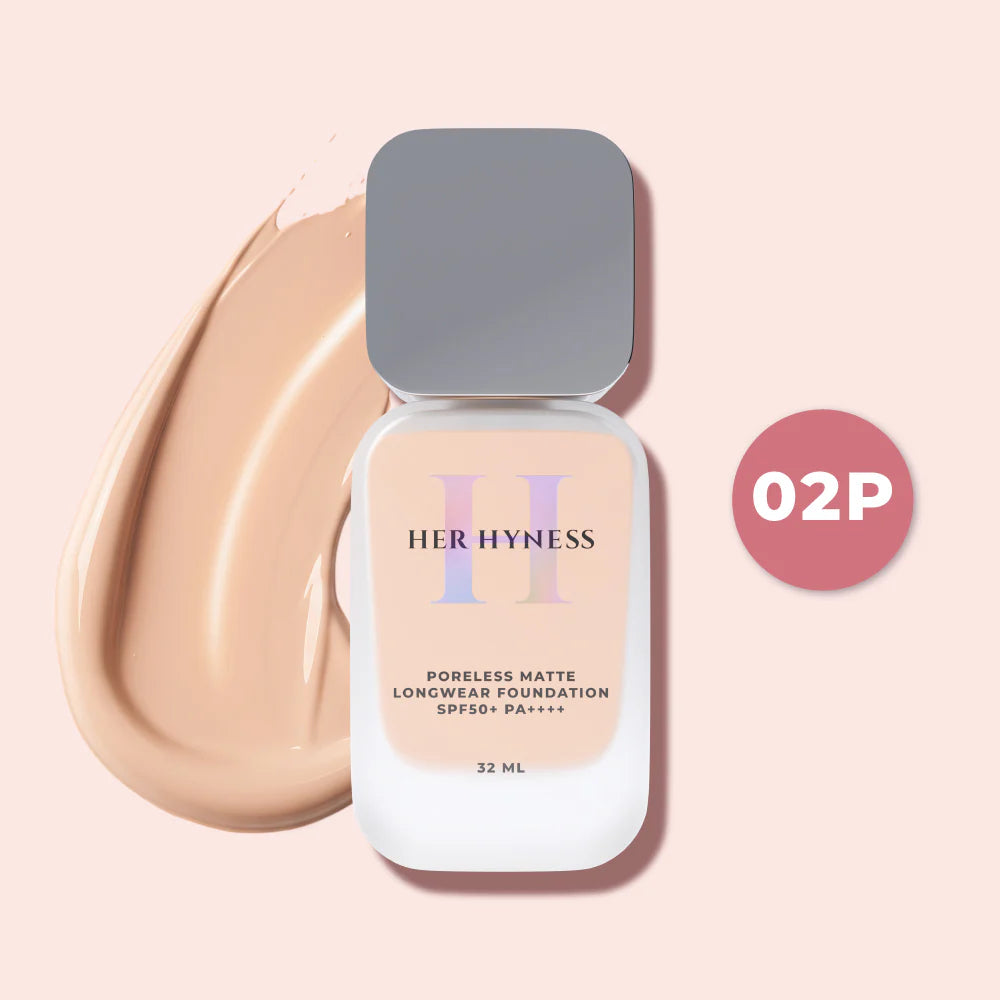 HER HYNESS Poreless Matte Longwear Foundation SPF50+ PA++++ 32ml