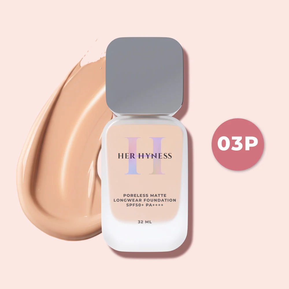 HER HYNESS Poreless Matte Longwear Foundation SPF50+ PA++++ 32ml