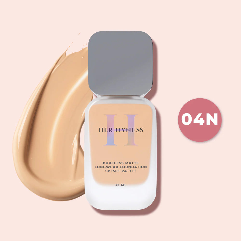 HER HYNESS Poreless Matte Longwear Foundation SPF50+ PA++++ 32ml