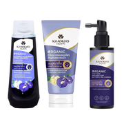 Khaokho Talaypu Butterfly Pea & Henna Hair Care Set – Helps Reduce Premature Graying