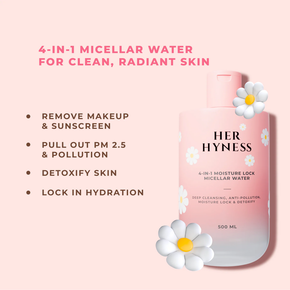 Her Hyness 4-in-1 Moisture Lock Micellar Water