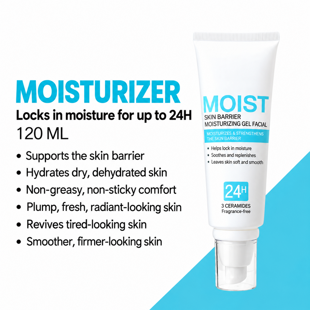 Skin barrier moisturizing gel hydration benefits