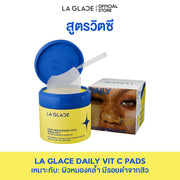 LA GLACE Daily Brightening Pads Triple Vit C Peptide Luminous Complex 160 ml [80 Pads]