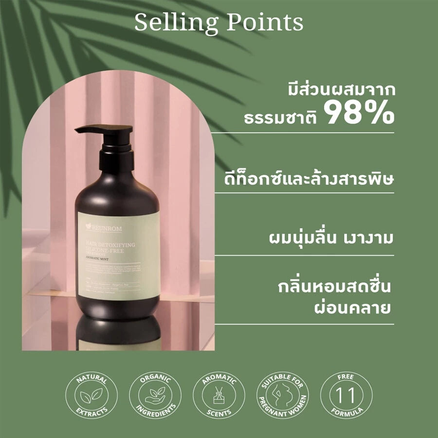 REUNROM Hair Detoxifying Silicone-Free Treatment Aromatic Mint 500ml