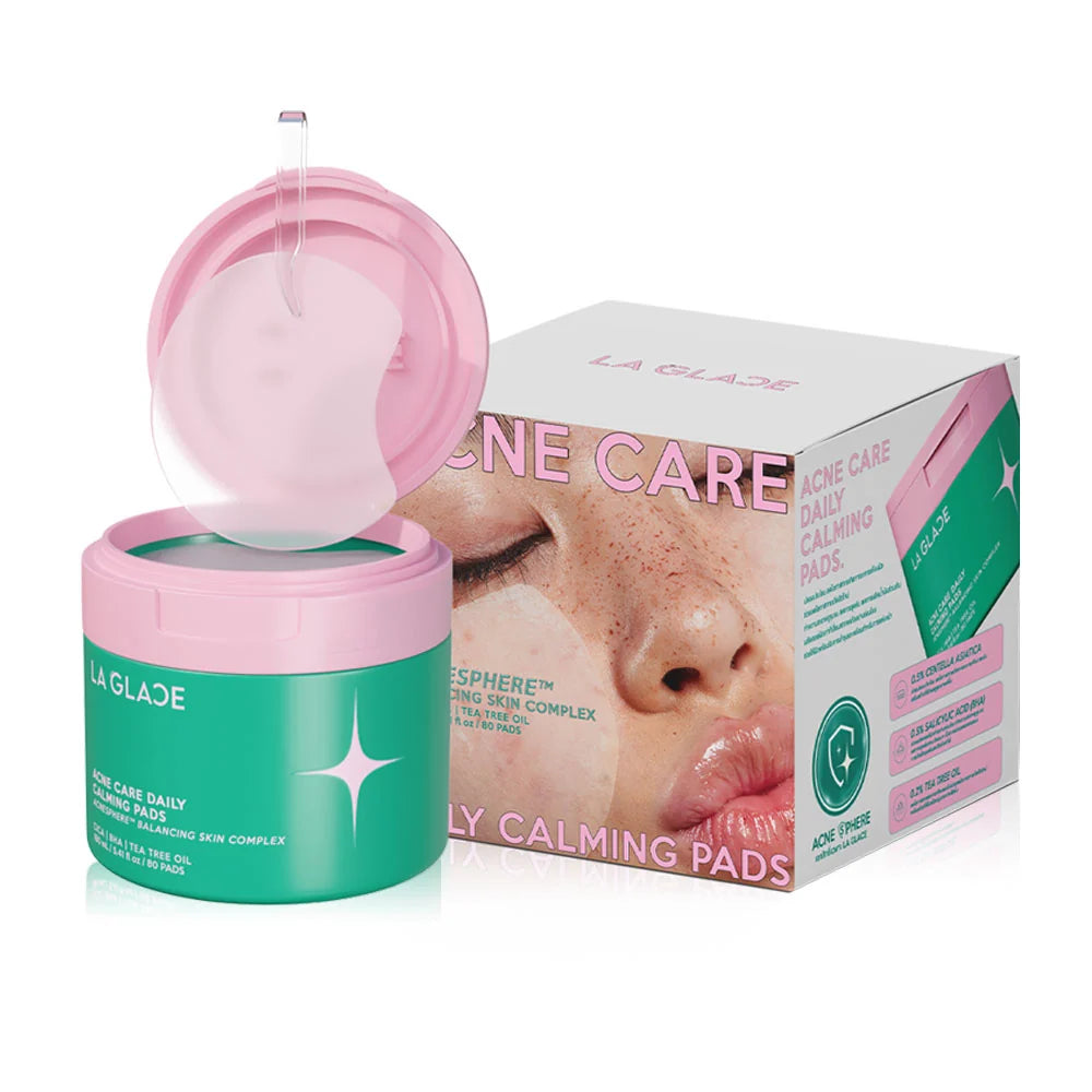 LA GLACE Acne Care Daily Calming Pads [80 Pads]