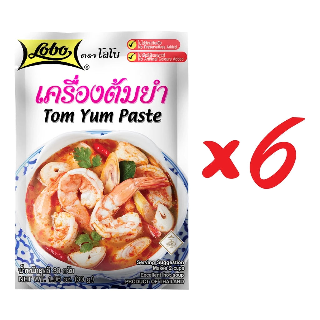 LOBO Tom Yum Paste 30g Pack of 6