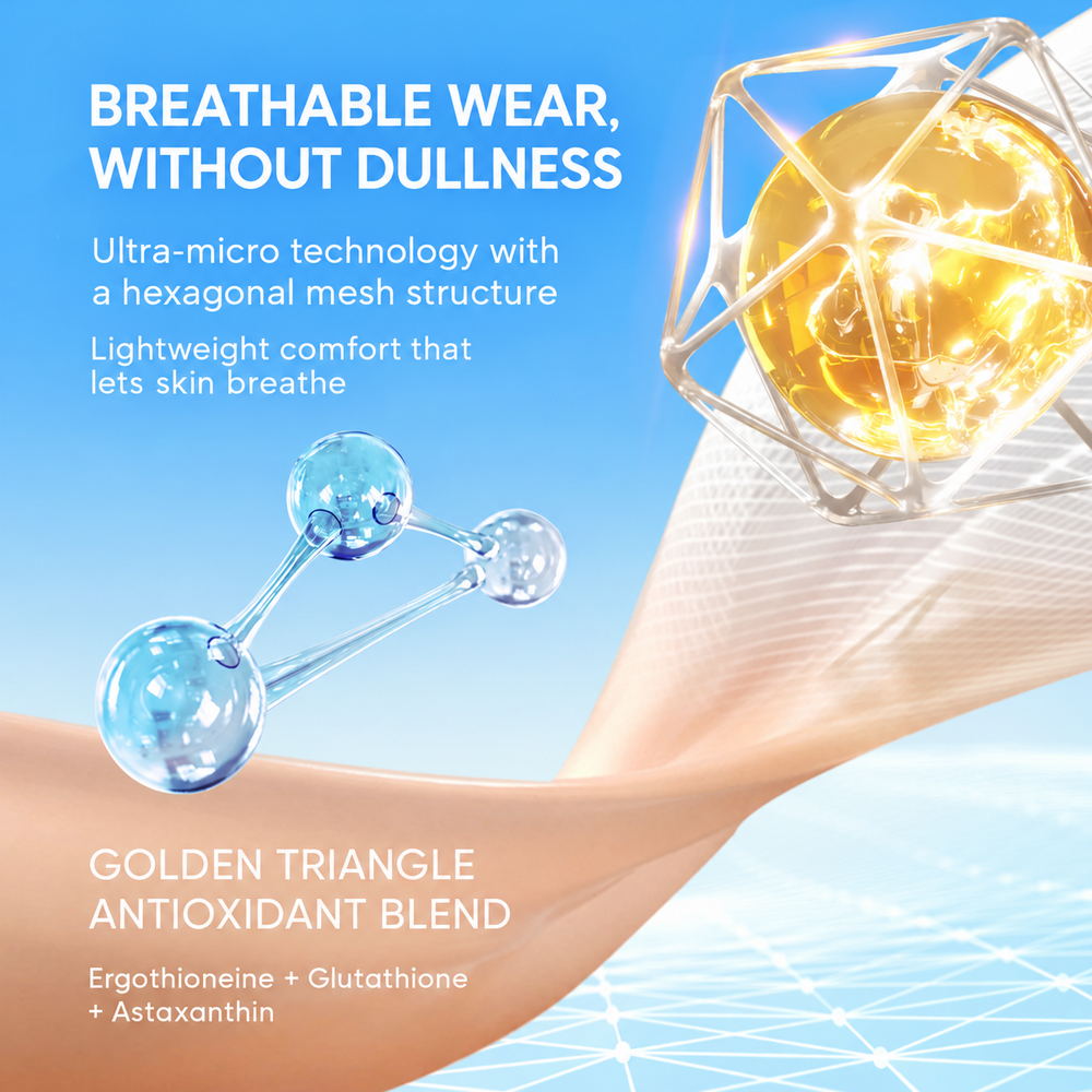 SKINTIFIC velvet matte cushion breathable technology and antioxidant blend