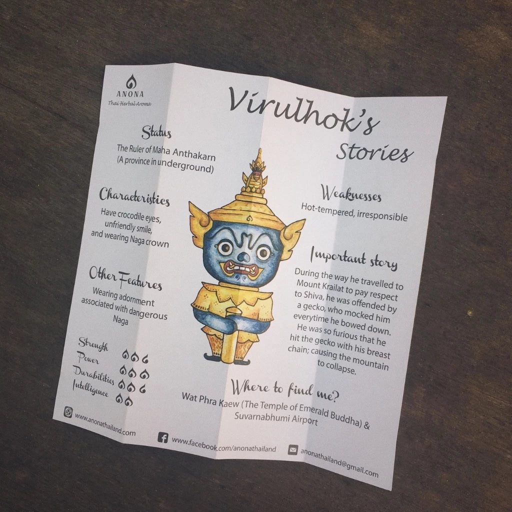 Thai Herbal Inhaler – Peppermint (Blue Yaksha Design)