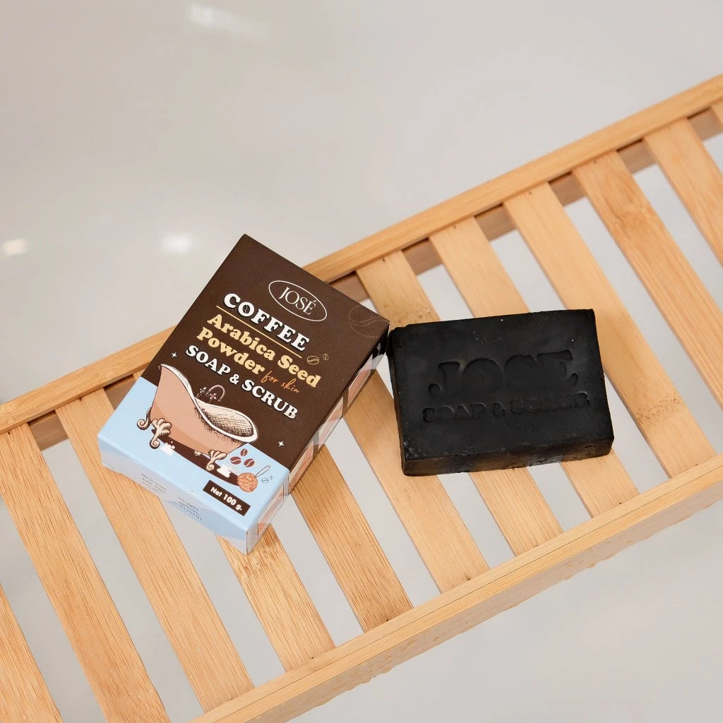 JOSE Coffee Soap & Scrub 100g – Exfoliating Body Soap with Arabica Coffee
