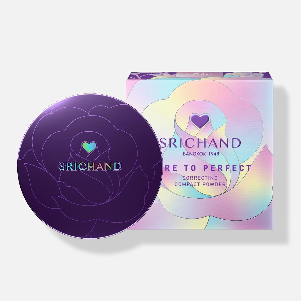 SRICHAND Bare to Perfect Correcting Compact Powder – Soft Pink (01) 7 g