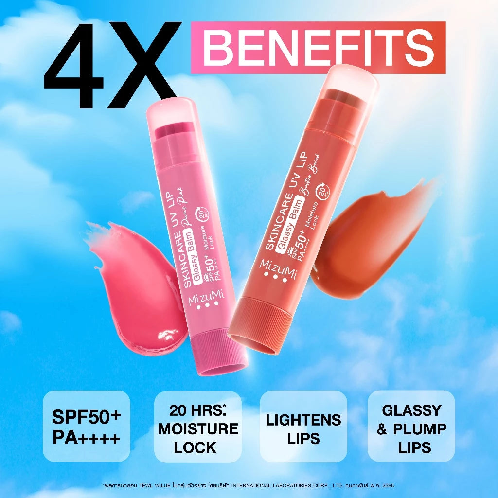 MizuMi Skincare UV Lip Glassy Balm SPF50+ PA++++ 3.5g