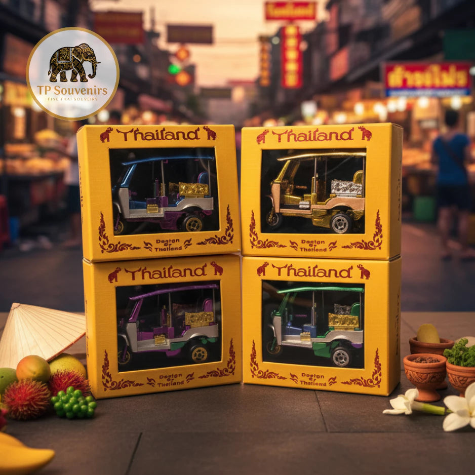 Premium Thailand Tuk Tuk Diecast Model with Gift Box