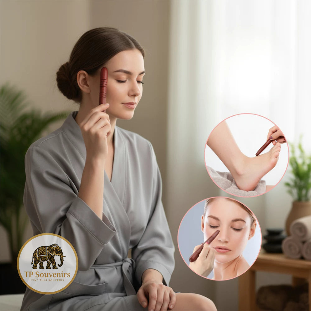 Wooden Acupressure Massage Tool– Natural Body Massage & Muscle Relief
