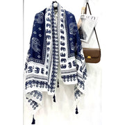Elephant Print Shawl & Scarf – Soft Lightweight Fashion Wrap