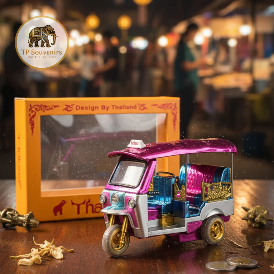 Premium Thailand Tuk Tuk Diecast Model with Gift Box